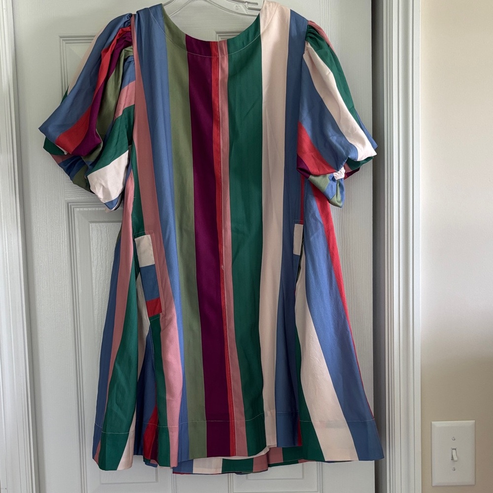 Entro Colorful Striped Mini Dress